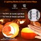 4 Pack Halloween LED Pumpkin Lights Battery Operated Halloween Decoration Lights with 2 Light Modes 4 Timer Setting Remorte Control for Party Pumpkin Decor
